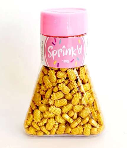 Sprink'd Sprinkles - Gold Pineapples - Click Image to Close